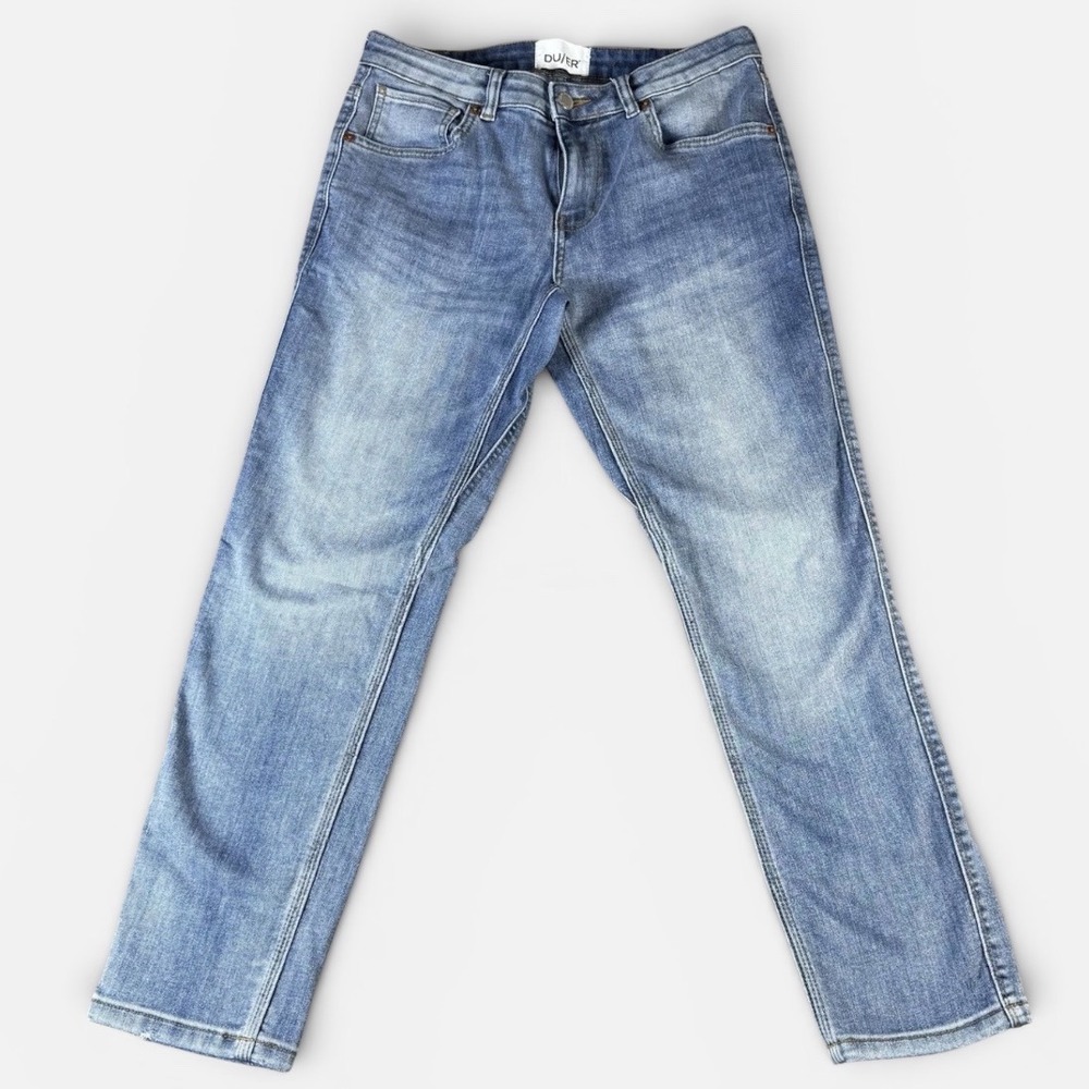 DU/ER Performance Denim Jeans Mens 27x28 Slim Fit‎ Blue Stretch Cotton Blend